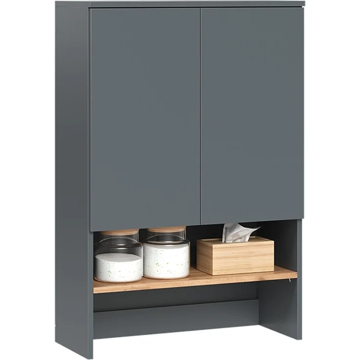 Waschmaschinenschrank Viktor Anthrazit/Goldkraft Eiche 68 x 100.4 cm Vicco – Bild 5