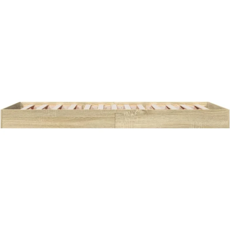 vidaXL Bettgestell ohne Matratze Sonoma-Eiche 75x190 cm Holzwerkstoff 842079 – Bild 4