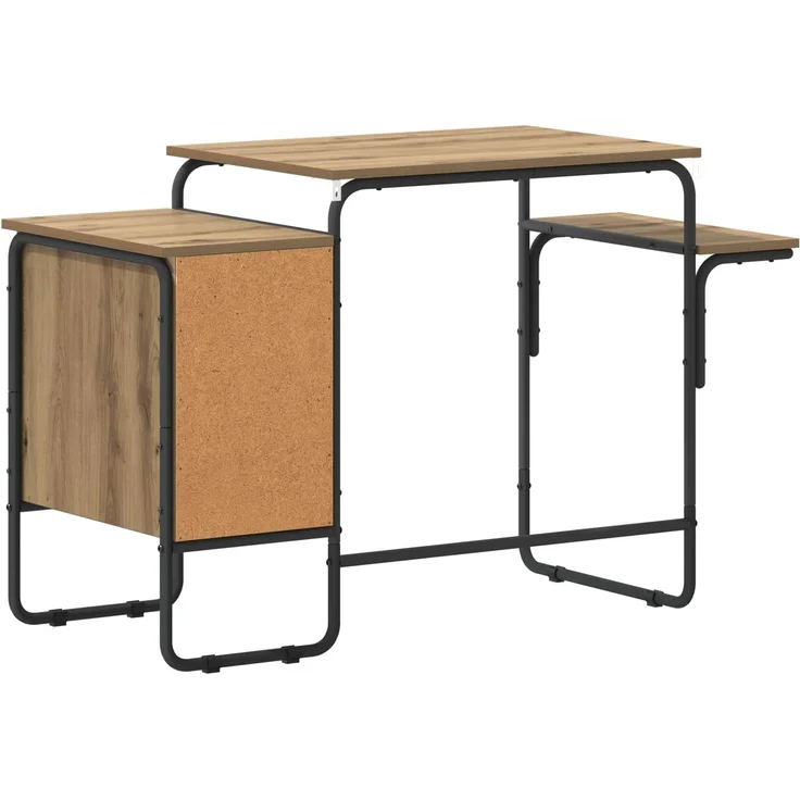vidaXL Schreibtisch mit Stauraum Artisan-Eiche 120 x 50 x 75 cm 8008001 – Bild 6