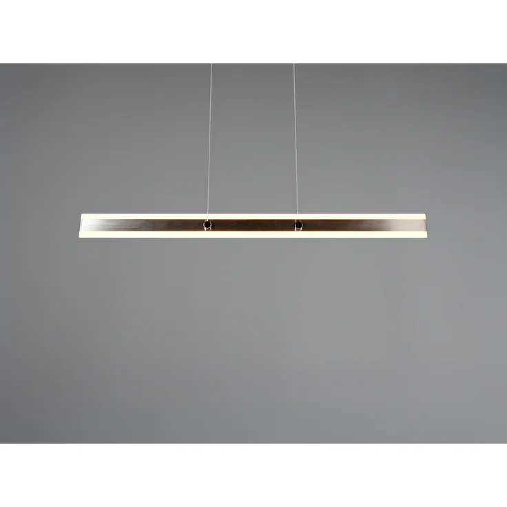 LED Pendelleuchte ARCOLA stufenlos höhenverstellbar Silber, Breite 115cm – Bild 5