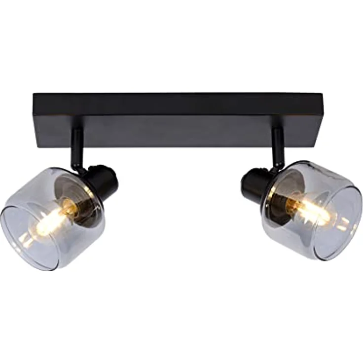 LUCIDE BJORN Deckenstrahler 2xE14, schwarz, modernes Design – Bild 1