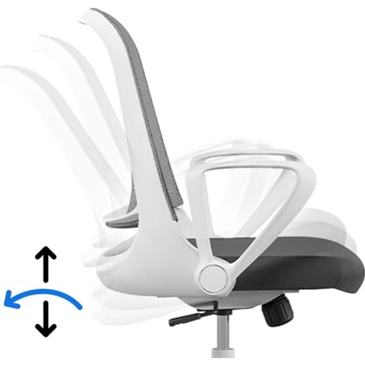SENSE7 Bürostuhl Sopty mit Wippfunktion, Bürosessel mit verstellbaren Armlehnen, ergonomischer Computerstuhl mit atmungsaktivem Netz, Schreibtischstuhl bis 130 kg, höhenverstellbarer Office Chair – Bild 6