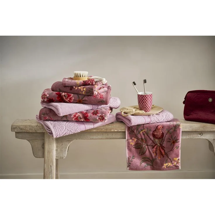 Pip Studio Gästehandtuch Secret Garden Mauve (30x50 cm) 278602 – Bild 4