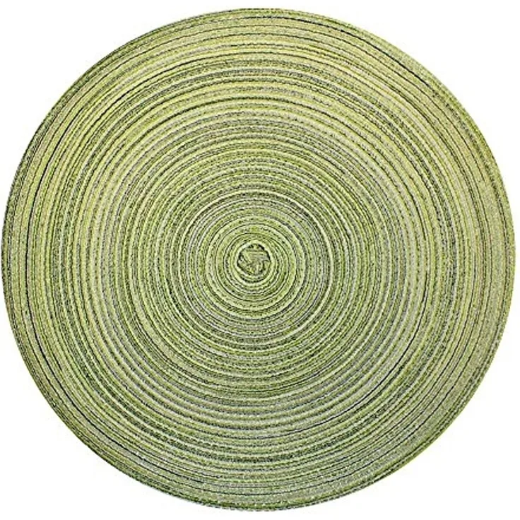 Haus und Deko Platzset Platzset rund ca. 40 cm rund waschbar Tischset Untersetzer Bast melier, (1-St)