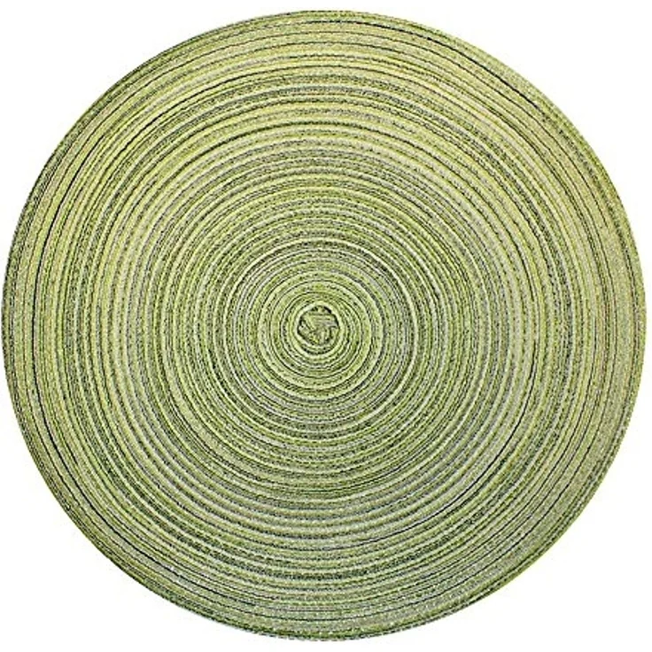 Haus und Deko Platzset Platzset rund ca. 40 cm rund waschbar Tischset Untersetzer Bast melier, (1-St) – Bild 1