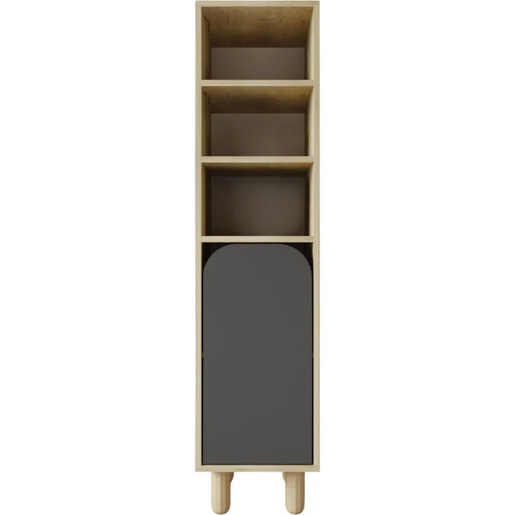 Skye Decor 'Parma 1 - Sapphire Oak, Anthracite' Mehrzweckschrank, Saphir-Eiche / Anthrazit, 37 x 155 x 40 cm – Bild 4