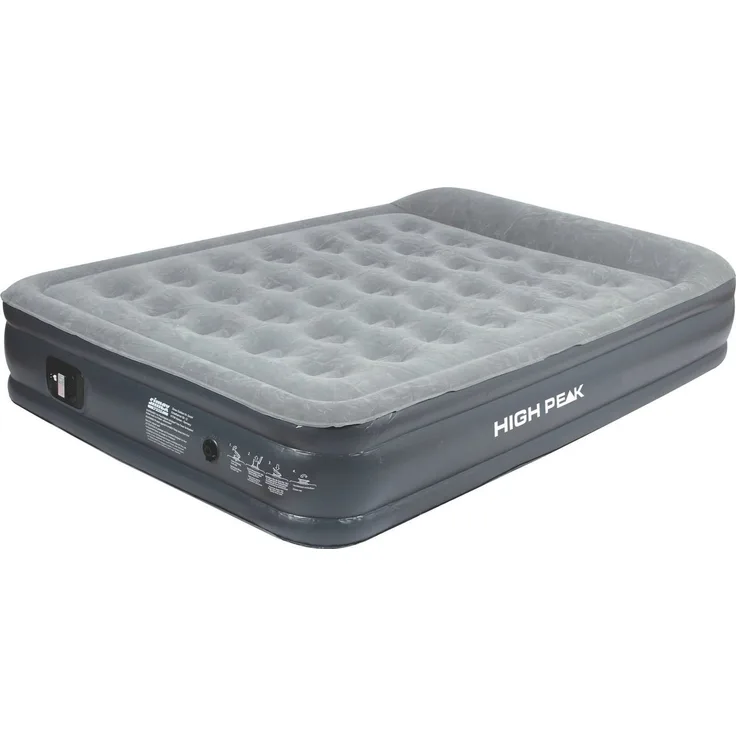 High Peak 'Smooth Comfort Double' Luftbett, mit Transporttasche, 204 x 136 x 37/43 cm