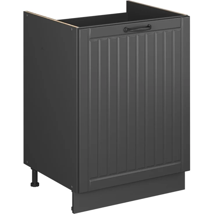 Spülenunterschrank Fame-Line Dunkelgrau/Anthrazit 60 cm Vicco – Bild 1