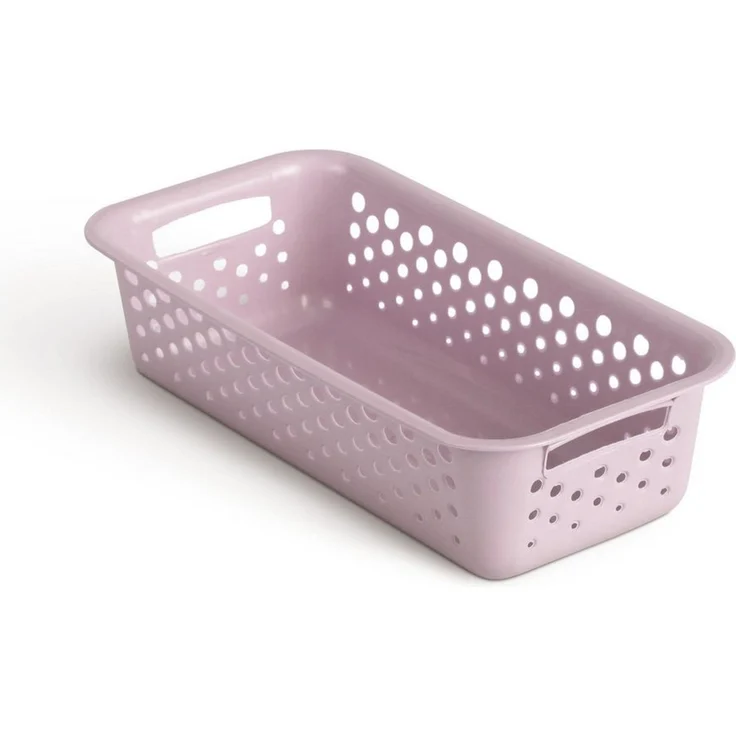 Pro Home Aufbewahrungskorb Modularer Kunststoffkorb Kunststoff Box (1 St), Aufbewahrungsbox mit Griffen - BPA-Frei - Organizer Körbchen Bad Küche