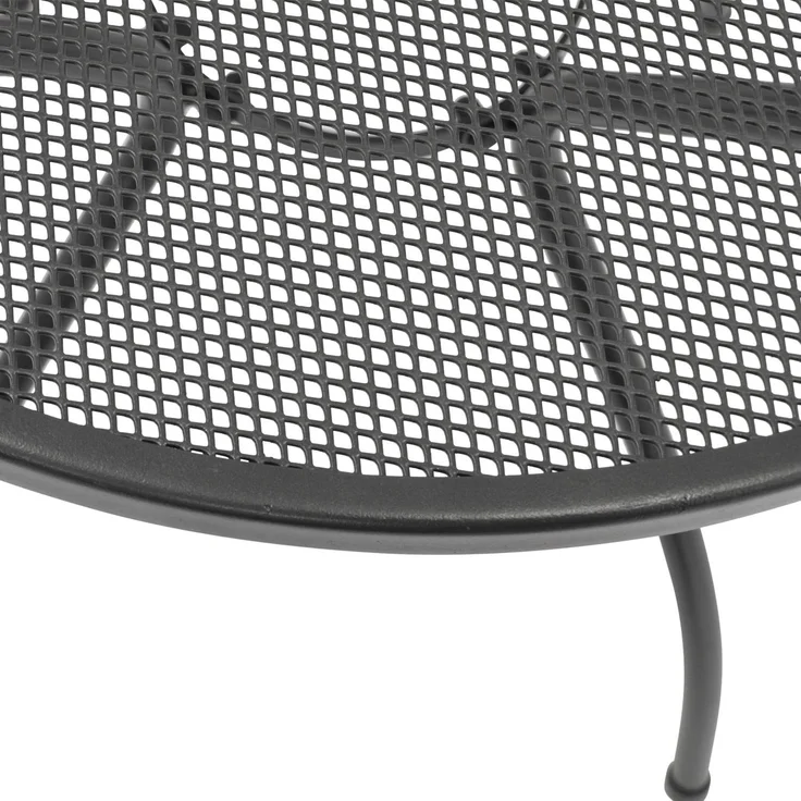 DEGAMO Gartentisch CLASSIC, 70cm rund, Stahl + Streckmetall anthrazit – Bild 5