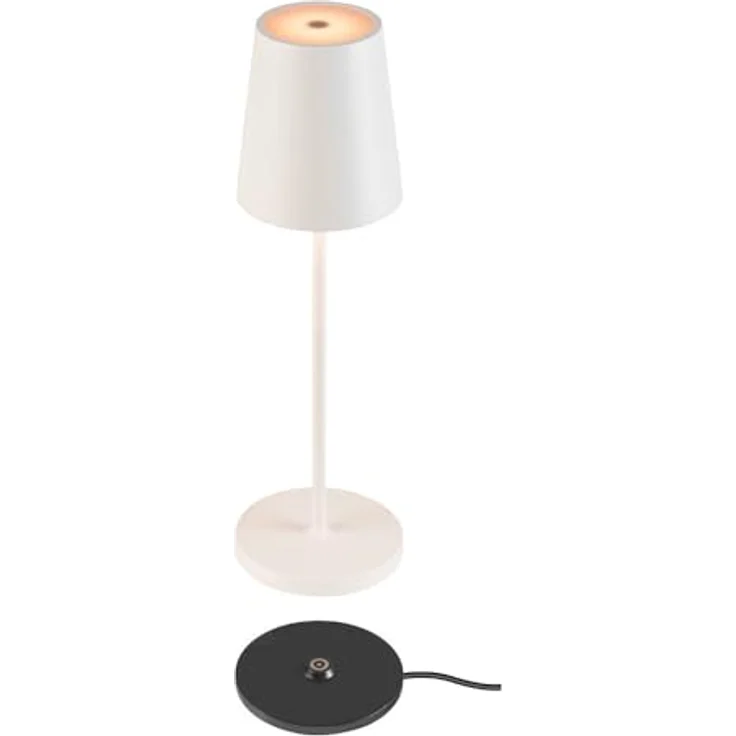 SLV VINOLINA TWO, Tischleuchte, Akku, IP65, 2200/2700/3000K, TOUCH, weiß - Ambiente- Tisch- und Standleuchten – Bild 8
