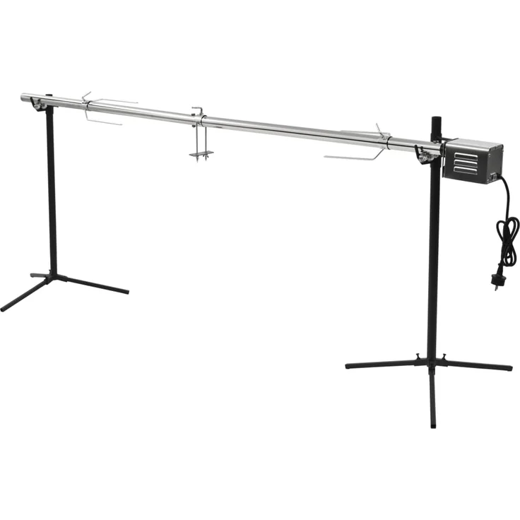 vidaXL Automatischer Grillspieß mit Motor Edelstahl 207×45×81 cm 44644 – Bild 1