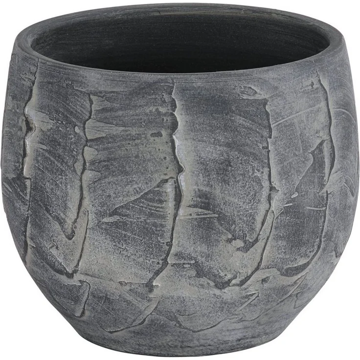 Dehner Übertopf Alessio, aus hochwertiger Keramik, bauchige Form – Bild 1