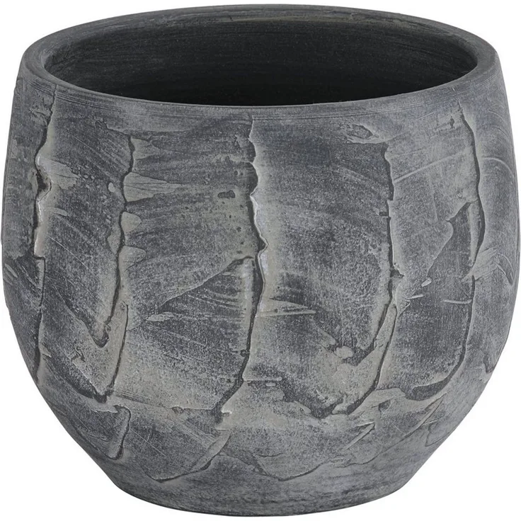 Dehner Übertopf Alessio, aus hochwertiger Keramik, bauchige Form