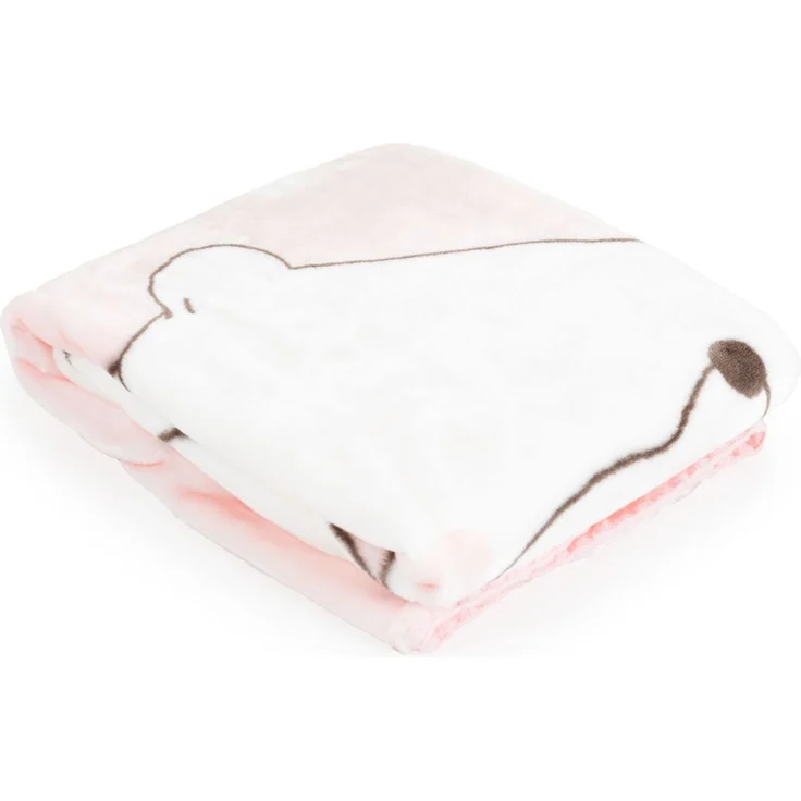 Cangaroo Babydecke 110 x 80 cm Softy Sweet Bärenmotiv Kuscheldecke Schmusedecke rosa – Bild 2