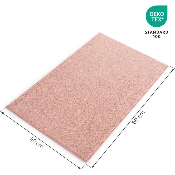 Blumtal Badematte rutschfester und weicher Badezimmerteppich, rutschsicher, strapazierfähig, waschbar, Polyester, Rechteckig, 1, Badvorleger in 50x80 cm - waschbar – Bild 3