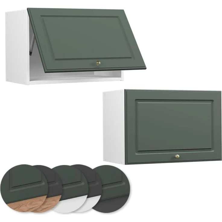 Badschrank Fame-Line Grün-Gold Landhaus 60 x 40 cm Flach Vicco – Bild 6