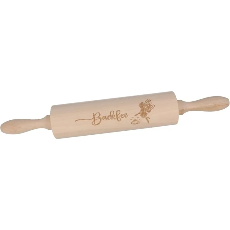 Spruchreif® Nudelholz Nudelholz mit Gravur, Teigroller aus Holz, Teigausroller Backzubehör, Nudelholz mit Prägung, tolle Geschenkidee – Bild 1