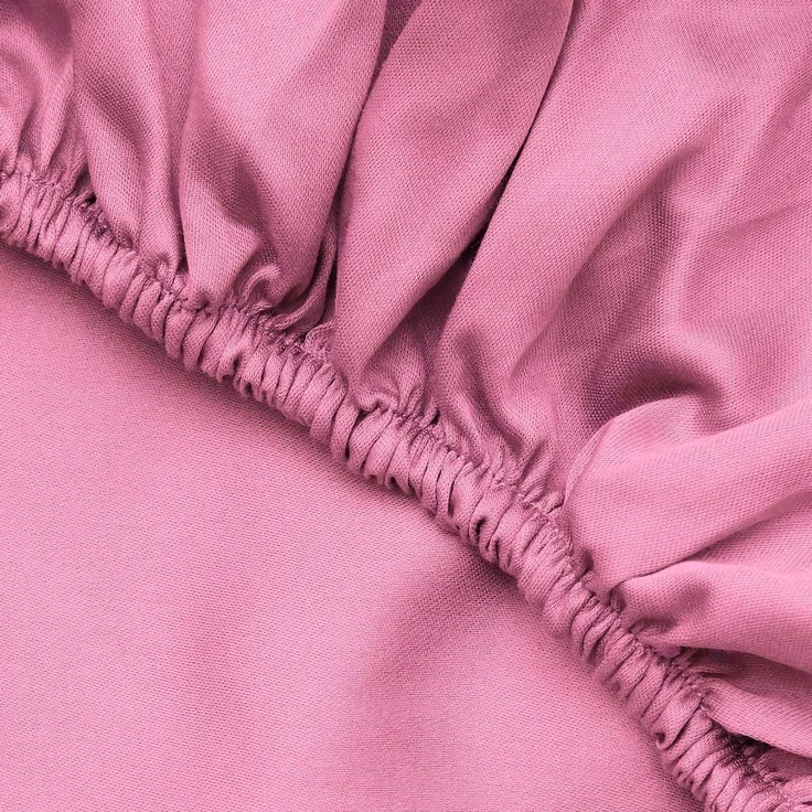 L'essentiel Maison 'Pink' Ranforce Spannbettlaken (FR) (IT) (ES) (DE), Rosa, 200+30 x 90 cm – Bild 3