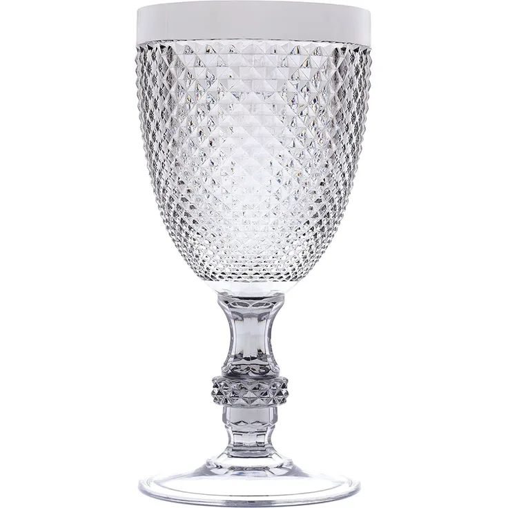 Excelsa Diamond Kelch 39 cl, Kunststoff, silber, 9. 2x9. 2x18. 5 cm