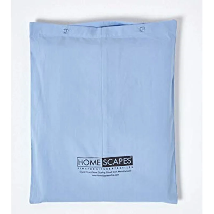 Homescapes Perkal-Spannbettlaken, Blau, 90x190 cm, 100% Baumwolle, Oeko-Tex® zertifiziert, hypoallergen – Bild 5
