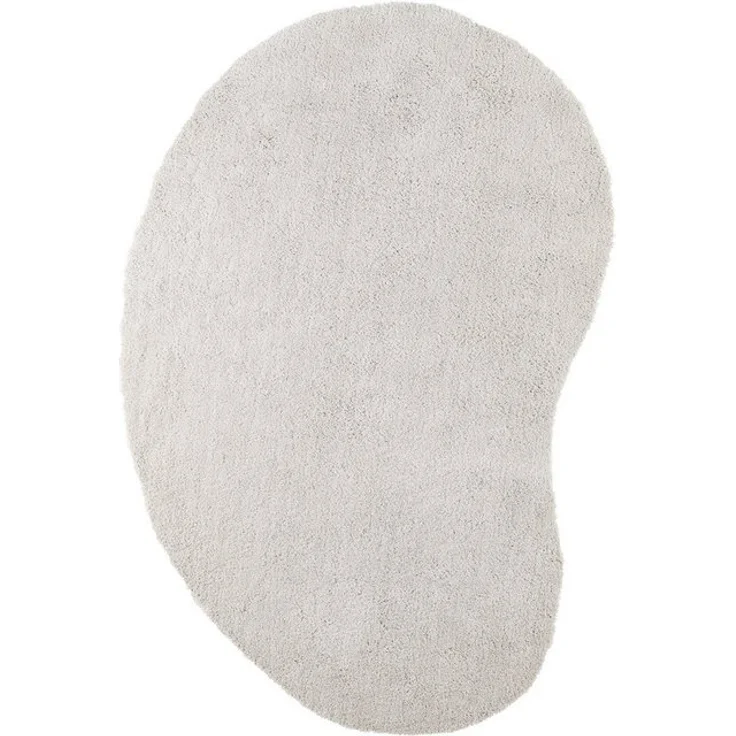 LeGer Home by Lena Gercke Hochflor-Teppich Halrum, einfarbig, besondere Form, modern, U-förmig, Höhe: 25 mm, organische Form, bean shape, kuschelig, Wohnzimmer, Schlafzimmer – Bild 4