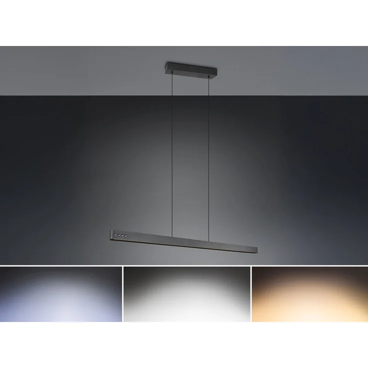 LED Pendelleuchte DONEGAL elektrisch höhenverstellbar, Tageslicht, Breite 150cm – Bild 3