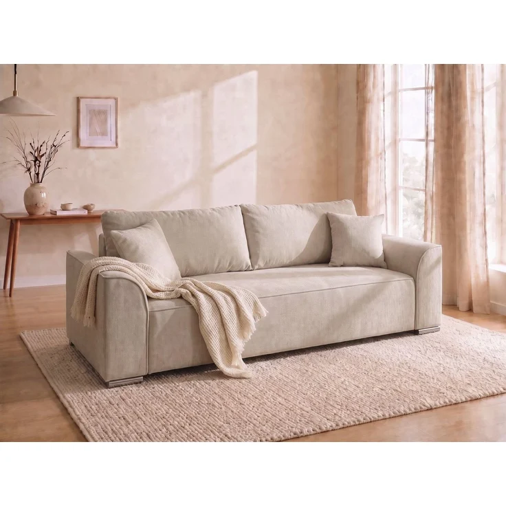COLLECTION AB Schlafsofa Sara B: 241 cm, Liegefl. 137x195 cm, Bettkasten, optional mit Topper, Schlaffunktion, Couch mit Bonnellfederkern, Gästebettfunktion – Bild 1