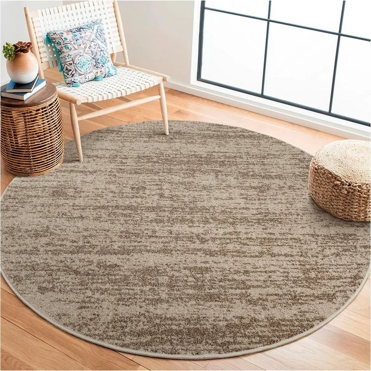 Sanat Teppich Oslo, rund, Höhe: 10 mm, Kurzflor, Wohnzimmer, Schlafzimmer, fussbodenheizungsgeeignet – Bild 5