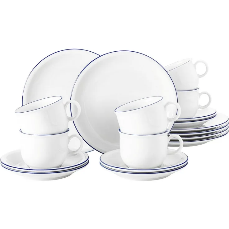 Seltmann Weiden Compact Blaurand Kaffeeservice 18-teilig