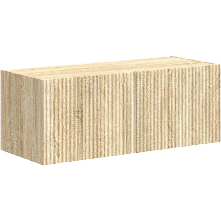 vidaXL TV-Schrankset Wandmontiert 4 pcs Sonoma-Eiche Holzwerkstoff 3409035 – Bild 5