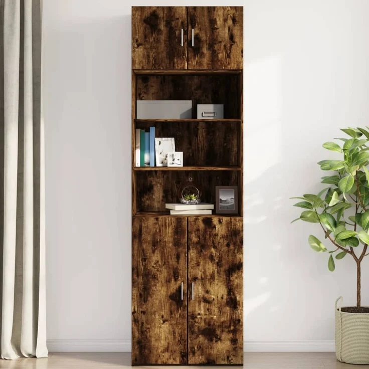 vidaXL Wandschrank Räuchereiche 70x42,5x40 cm Holzwerkstoff 846121 – Bild 2