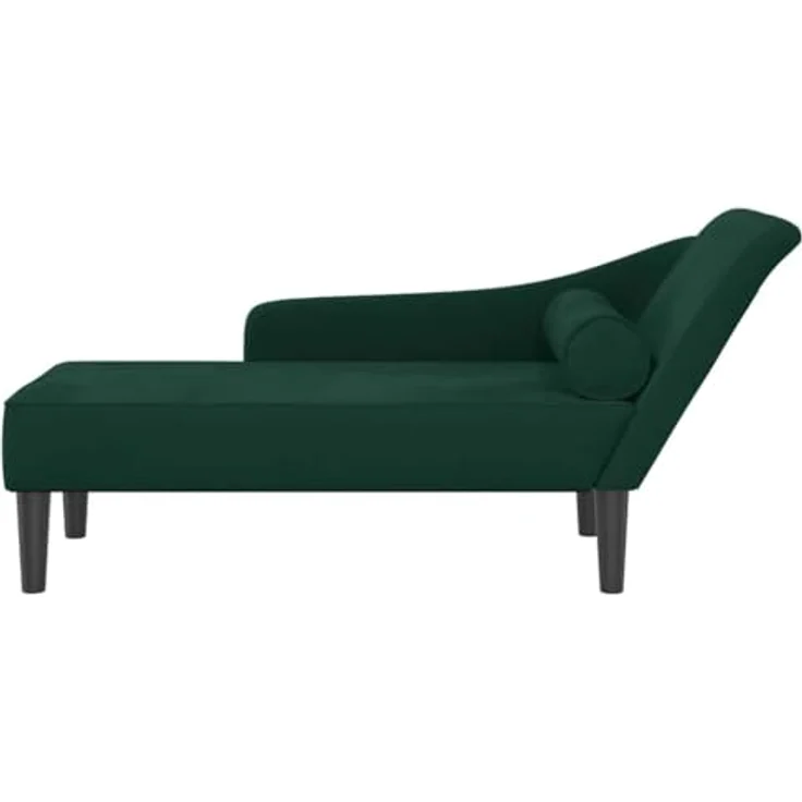 vidaXL Chaiselongue mit Kissen Dunkelgrün Samt – Bild 6