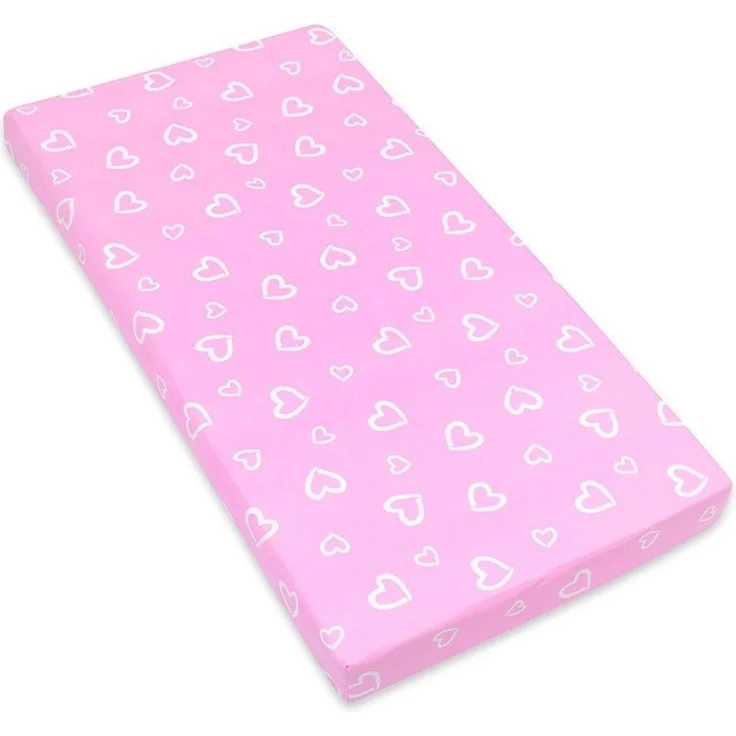 Amilian Spannbettlaken Spannbetttuch für Babybett Kinderbett Baby 100% Baumwolle 120x60 cm, Gummizug: an den Ecken, in vielen Mustern erhältlich – Bild 1