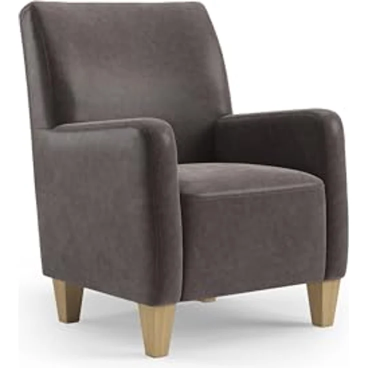 Cavadore Sessel Vida / Polstersessel im trendigen Design / 74 x 93 x 81 / Mikrofaser, Graubraun – Bild 2