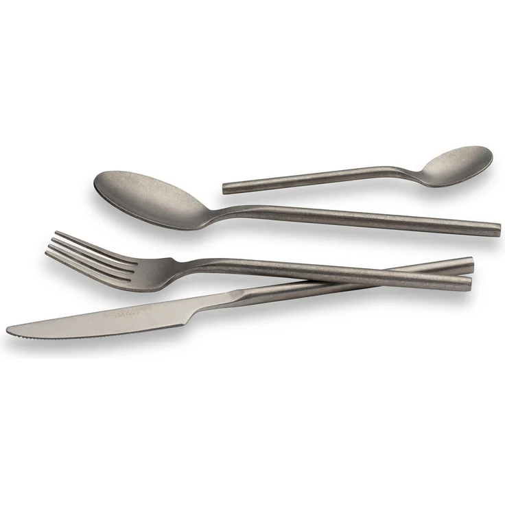 ECHTWERK Besteck-Set Tafelbesteck „Vintage“ 16tlg - stonewashed (16-tlg), 4 Personen, Chromnickelstahl 18/10, hochwertig, Vintage-Look – Bild 2