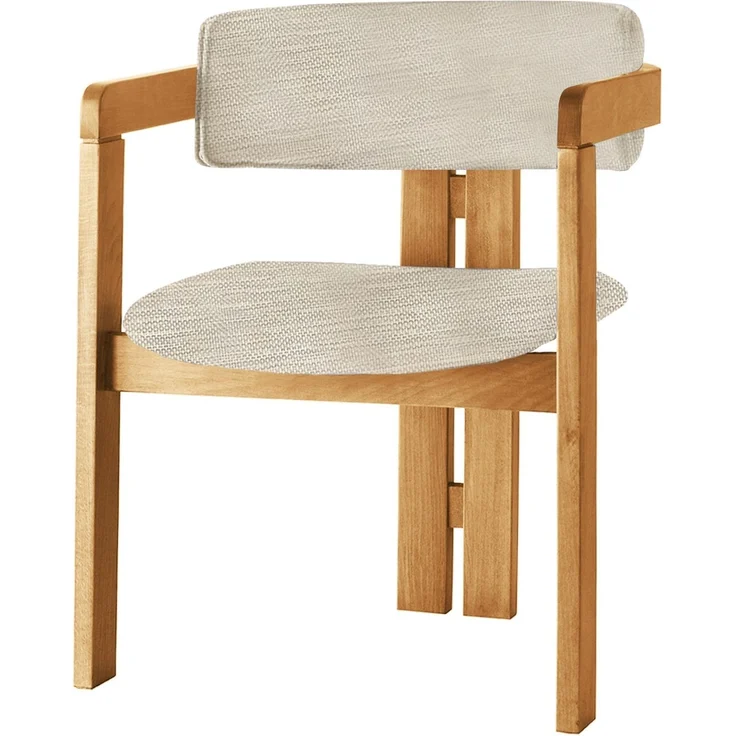 Skye Decor 'CO-046' Stuhl, Hellgrau / Eiche, 58 x 76 x 49 cm – Bild 1