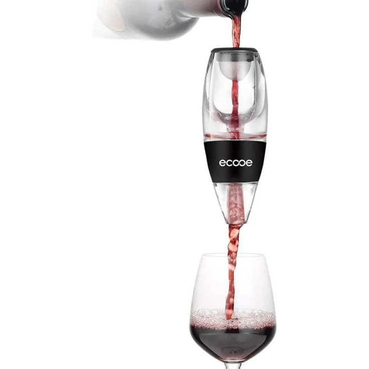 ecooe Wein Dekanter Aerator Set mit massivem Stand und Reisetasche – Bild 4