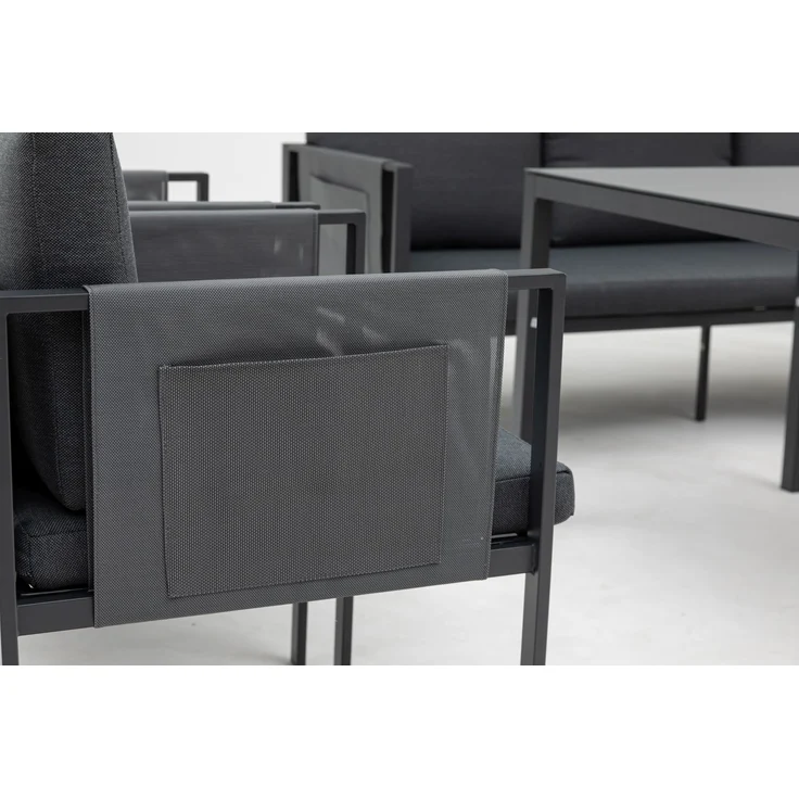 Gardissimo SORRENT Alu Ecklounge mit 3 Sesseln Gartenmöbel Set Gruppe – Bild 9