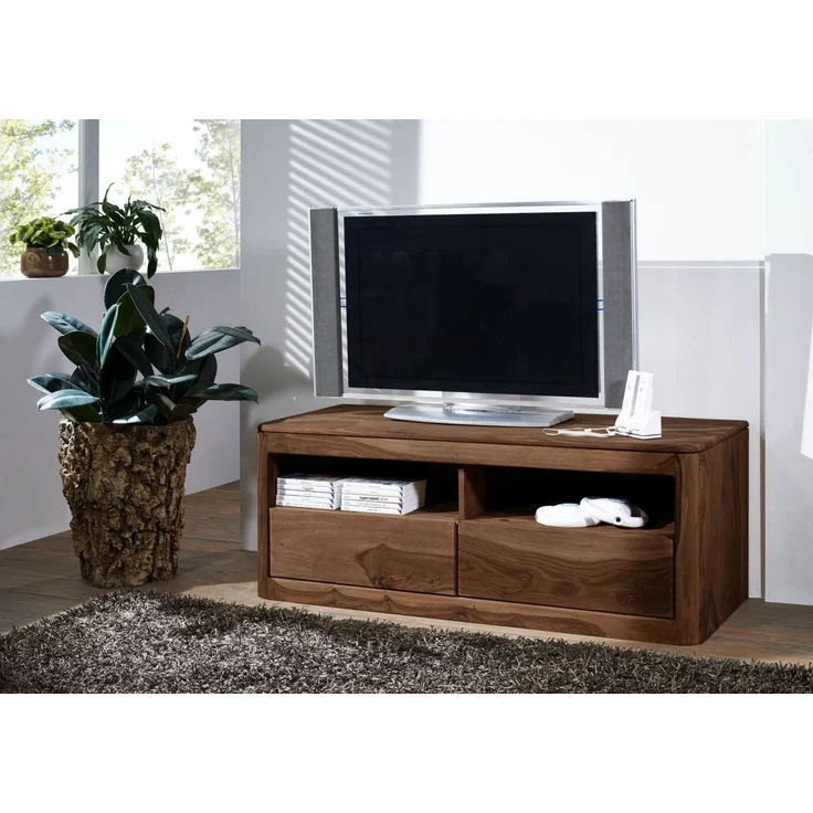 TV-Board Sheesham 128x50x49 smoked cherry gebeizt TORONTO #107 – Bild 7