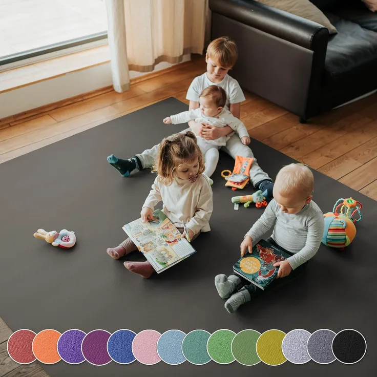 Outdoor Krabbelmatte Krabbelunterlage SanoSoft \"made in Germany\" - Öko-Tex 100 120x180 cm Grün