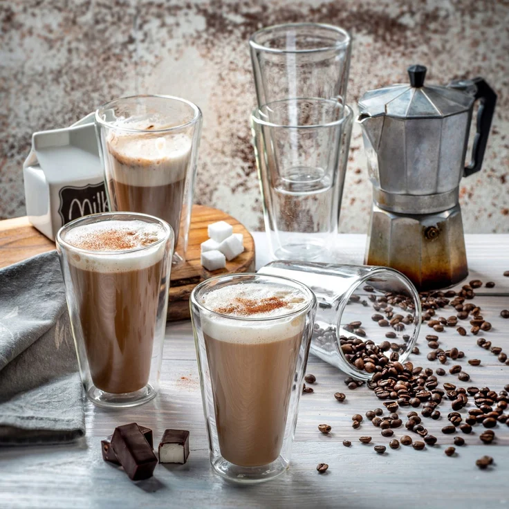 KADAX Thermogläser für Latte-Getränke und Cocktails 2 Stk – Bild 8