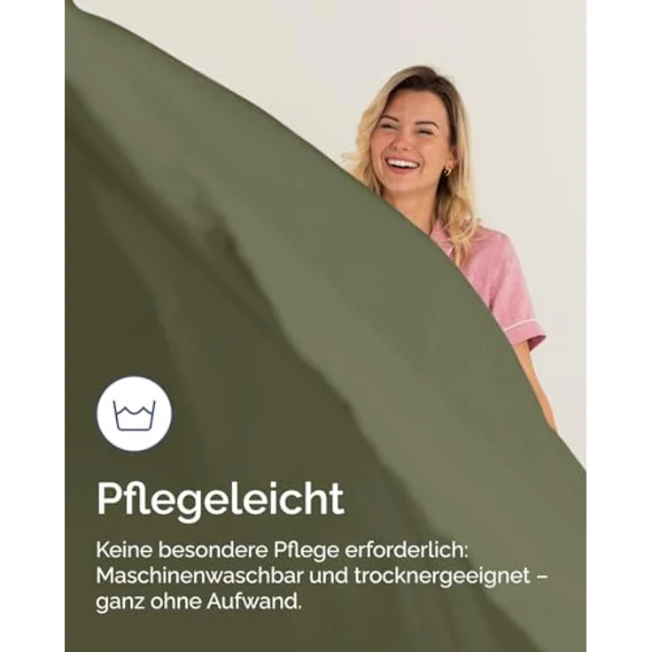 Spannbettlaken 150x200 cm Salbeigrün - 30cm (12") Tiefe Tasche - Premium Mikrofaser Spannbetttuch - Weich und Knitterfrei - Atmungsaktiv, Hypoallergen und Oeko-TEX Standard 100 Zertifiziert – Bild 7
