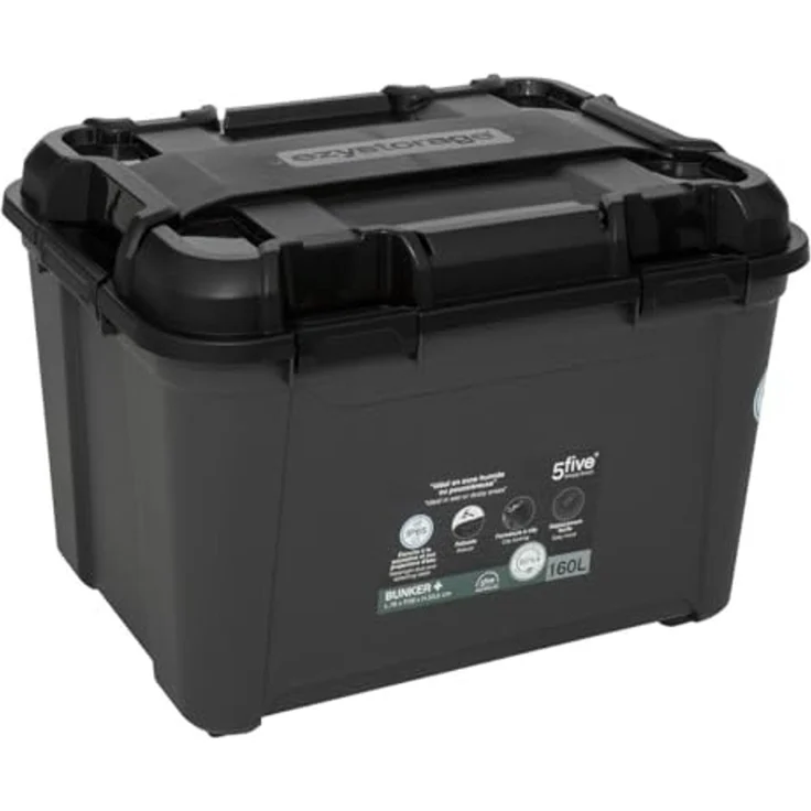 5five Spielzeugbox mit Rollen und Deckel BUNKER+ 160 l – Bild 2
