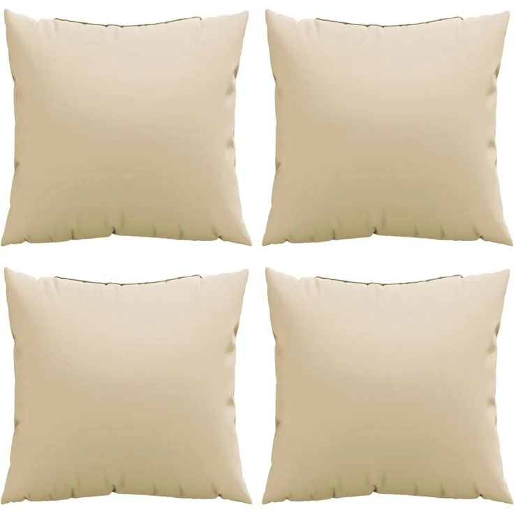 vidaXL Sofakissen 4 Stk. Beige 50x50 cm Stoff 360384 – Bild 3
