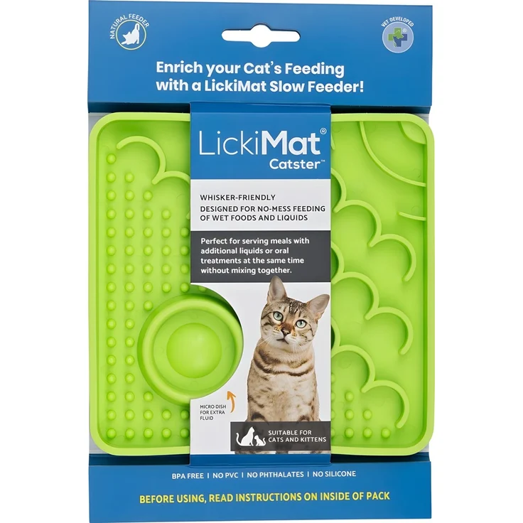 LickiMat Catster green, grün, 15x15 cm – Bild 1