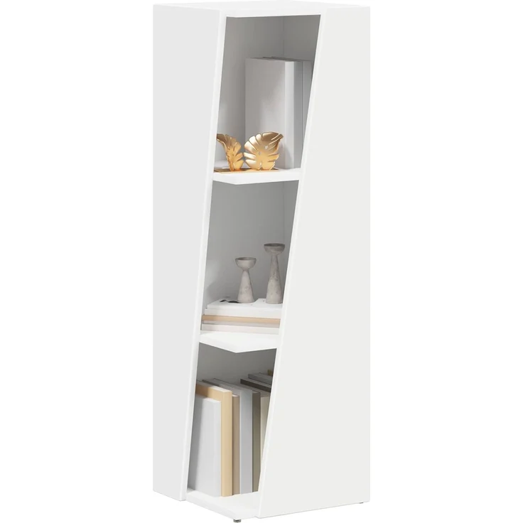 vidaXL Seitenregal Weiß 33 x 32 x 100,5 cm Holzwerkstoff 892417 – Bild 3