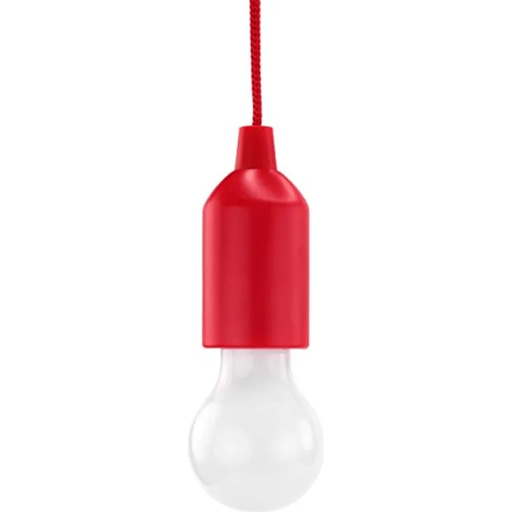 Ansmann HyCell Pull Light, tragbare LED Lampe in rot mit Zugschalter, warmweiß, inkl. AAA Batterien, ideal für Garten, Zelt, Camping und Dekoration