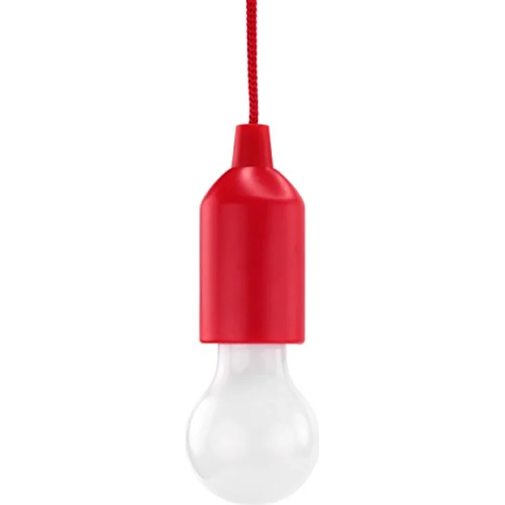 Ansmann HyCell Pull Light, tragbare LED Lampe in rot mit Zugschalter, warmweiß, inkl. AAA Batterien, ideal für Garten, Zelt, Camping und Dekoration – Bild 1