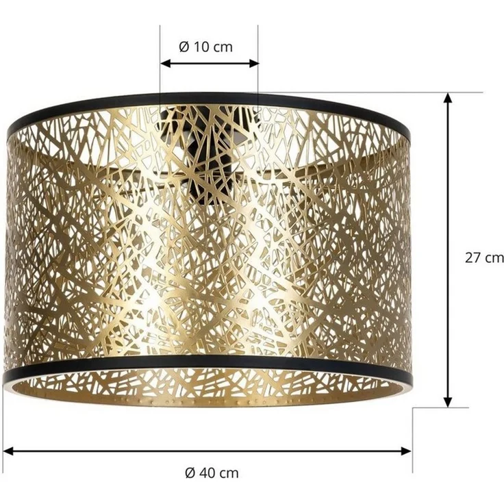 Lindby Deckenleuchten Yonah, Gold / Messing IP20, 1x15 W LED – Bild 3